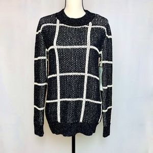 Nordstrom Rack Sweater Missy Tunic Black Ivory